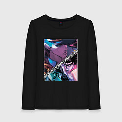 Лонгслив хлопковый женский Джотаро Куджо из ДжоДжо, цвет: черный