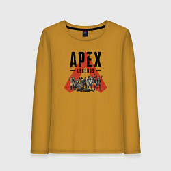 Лонгслив хлопковый женский Apex Legends - All Star, цвет: горчичный