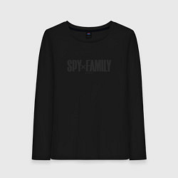 Лонгслив хлопковый женский Spy x Family Logo, цвет: черный