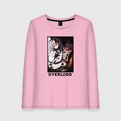 Лонгслив хлопковый женский Оверлорд art, цвет: светло-розовый