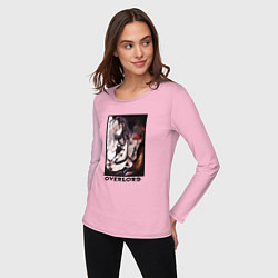 Лонгслив хлопковый женский Оверлорд art, цвет: светло-розовый — фото 2