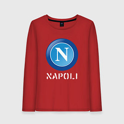 Лонгслив хлопковый женский SSC NAPOLI Napoli, цвет: красный