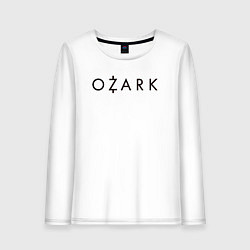 Женский лонгслив Ozark black logo