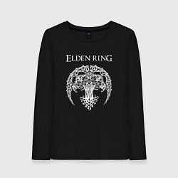 Лонгслив хлопковый женский ДРЕВО ELDEN RING, цвет: черный