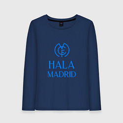 Лонгслив хлопковый женский Hala - Real Madrid, цвет: тёмно-синий