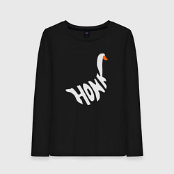 Женский лонгслив Honk White Гусь Белый