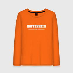 Лонгслив хлопковый женский Hoffenheim Football Club Классика, цвет: оранжевый