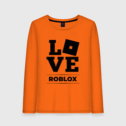 Лонгслив хлопковый женский Roblox Love Classic, цвет: оранжевый