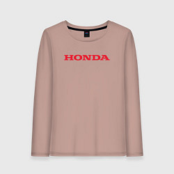 Женский лонгслив HONDA ХОНДА LOGO спина