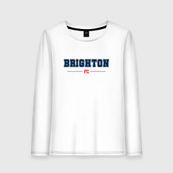 Лонгслив хлопковый женский Brighton FC Classic, цвет: белый