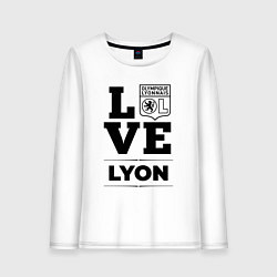 Лонгслив хлопковый женский Lyon Love Классика, цвет: белый