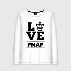 Лонгслив хлопковый женский FNAF Love Classic, цвет: белый