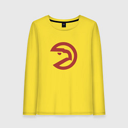 Лонгслив хлопковый женский Атланта Хокс NBA, цвет: желтый