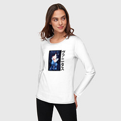 Лонгслив хлопковый женский Ванитас в вишнёвом варенье, цвет: белый — фото 2