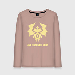 Лонгслив хлопковый женский Корона Нокс винтаж, цвет: пыльно-розовый