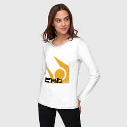 Лонгслив хлопковый женский City 17 - half life, цвет: белый — фото 2