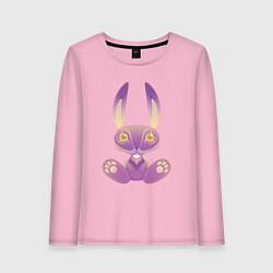 Лонгслив хлопковый женский Кроль сиреневый, цвет: светло-розовый