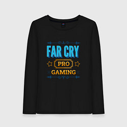 Лонгслив хлопковый женский Игра Far Cry pro gaming, цвет: черный