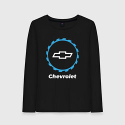 Лонгслив хлопковый женский Chevrolet в стиле Top Gear, цвет: черный