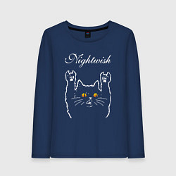 Женский лонгслив Nightwish rock cat