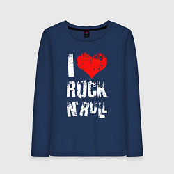 Женский лонгслив I Love Rock N Roll