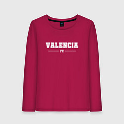 Женский лонгслив Valencia football club классика