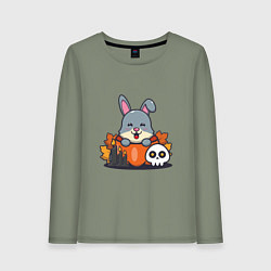 Женский лонгслив Rabbit halloween