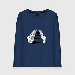 Женский лонгслив Человек бензопила - Космонавты