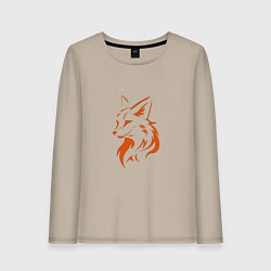 Женский лонгслив Голова лисы