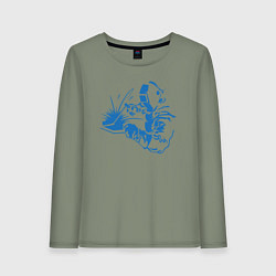 Женский лонгслив Силуэт сварщика