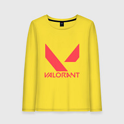 Женский лонгслив Valorant - logo