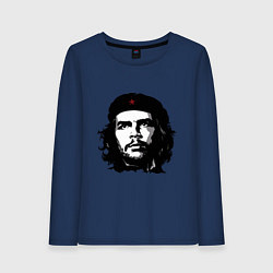 Лонгслив хлопковый женский Ernesto Che Guevara, цвет: тёмно-синий