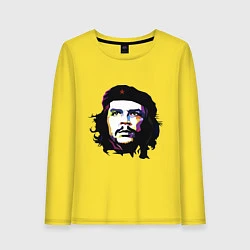 Лонгслив хлопковый женский Coloured Che, цвет: желтый