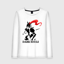 Лонгслив хлопковый женский Dark Souls, цвет: белый