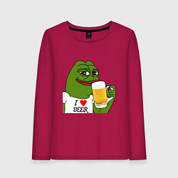 Женский лонгслив Drink Pepe