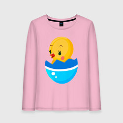 Женский лонгслив Цыплёнок вылупился
