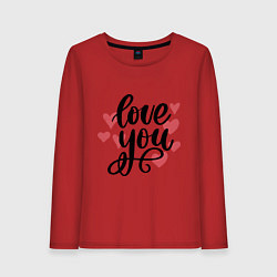 Женский лонгслив Love U