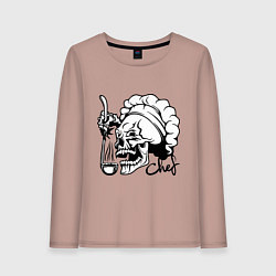 Женский лонгслив Chef skull