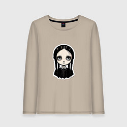 Женский лонгслив Уэнсдей, Семейка Аддамс в стиле Бёртона