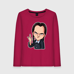 Женский лонгслив Уэнсдэй показывает средний палец