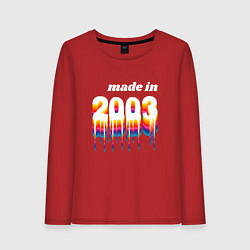 Женский лонгслив Made in 2003 liquid art
