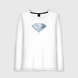 Лонгслив хлопковый женский Бриллиант Diamond, цвет: белый