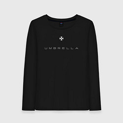 Лонгслив хлопковый женский Umbrella из обитель зла, цвет: черный