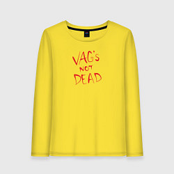 Лонгслив хлопковый женский VAG not dead, цвет: желтый