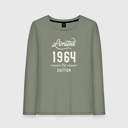 Лонгслив хлопковый женский 1964 ограниченный выпуск, цвет: авокадо