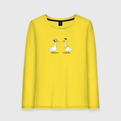 Женский лонгслив Джей и молчаливый гусь