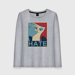 Женский лонгслив Hate bird