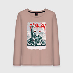 Женский лонгслив Evolution - motorcycle