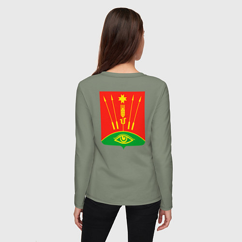 Женский лонгслив Глазовский район / Авокадо – фото 4