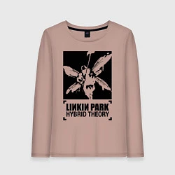 Лонгслив хлопковый женский LP Hybrid Theory, цвет: пыльно-розовый